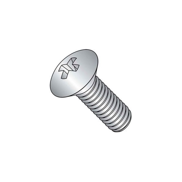M5 x 0.8 x 8mm - Phillips Oval Head Machine Screw - 304 Stainless Steel - DIN 966 - Pkg of 100